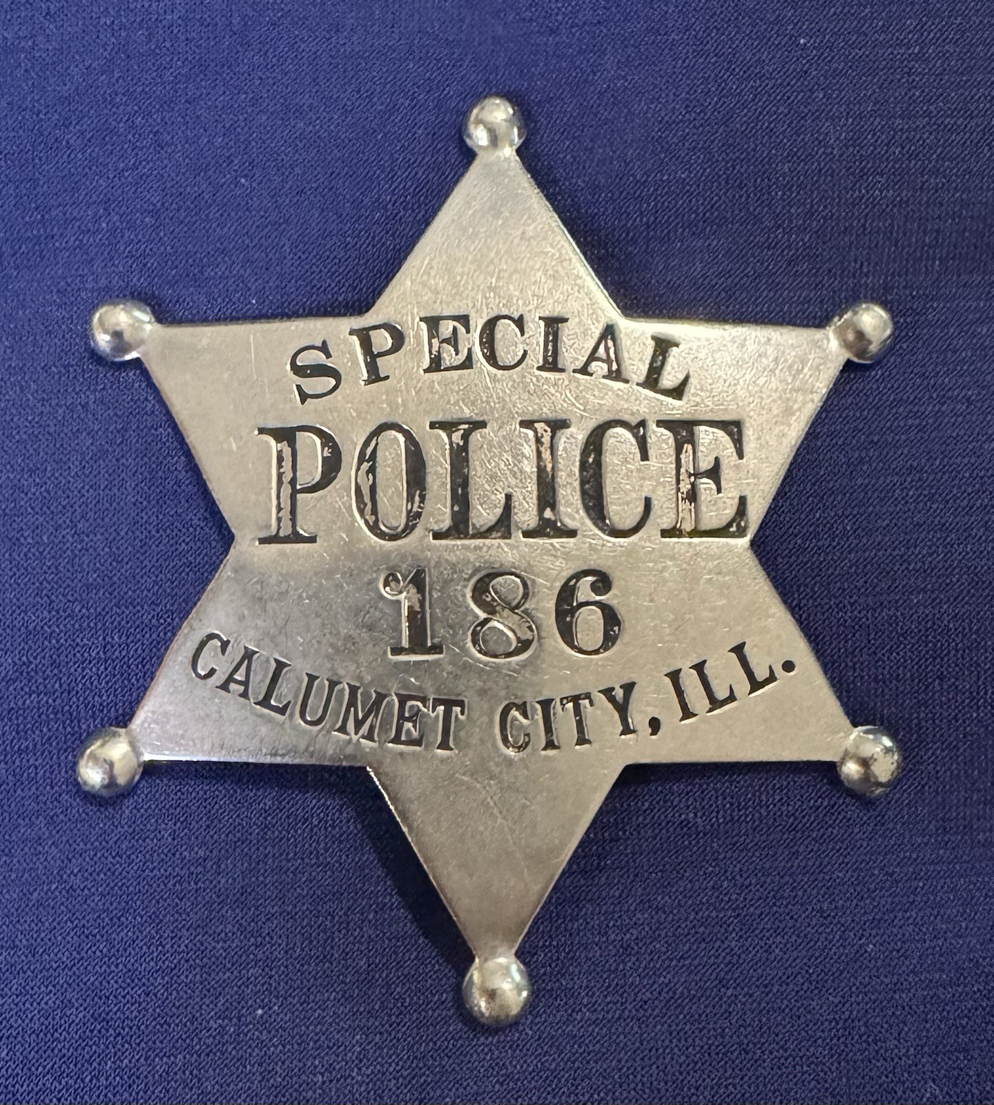 Antique Calumet City Illinois Special Police Star Badge