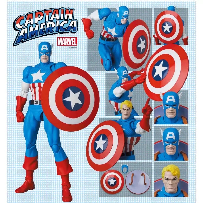 Mezco 1/12 Collective Captain America Silver Age Edition Action Figures Gift New Mezco 1/12 Collective Captain America Silver Age Edition Action Figures Gift New