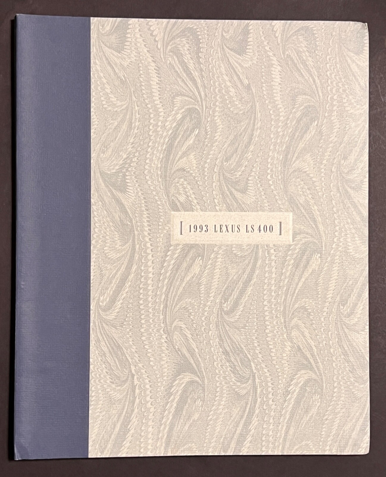 Mint Original 1993 Lexus LS 400 Spiral Bound Sales Brochure Catalog - 40 Pages