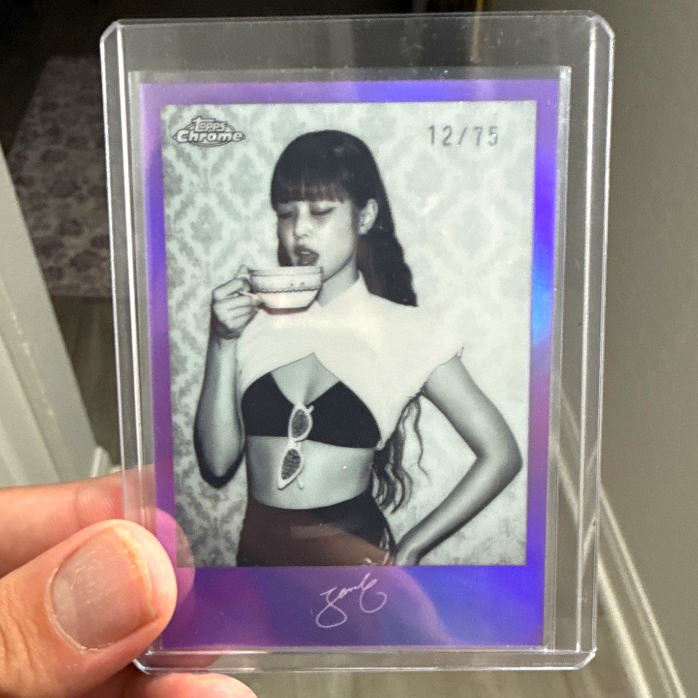Topps 2026 Monochrome Mementos Jennie Insert Card MM4 Serial Numbered 12/75