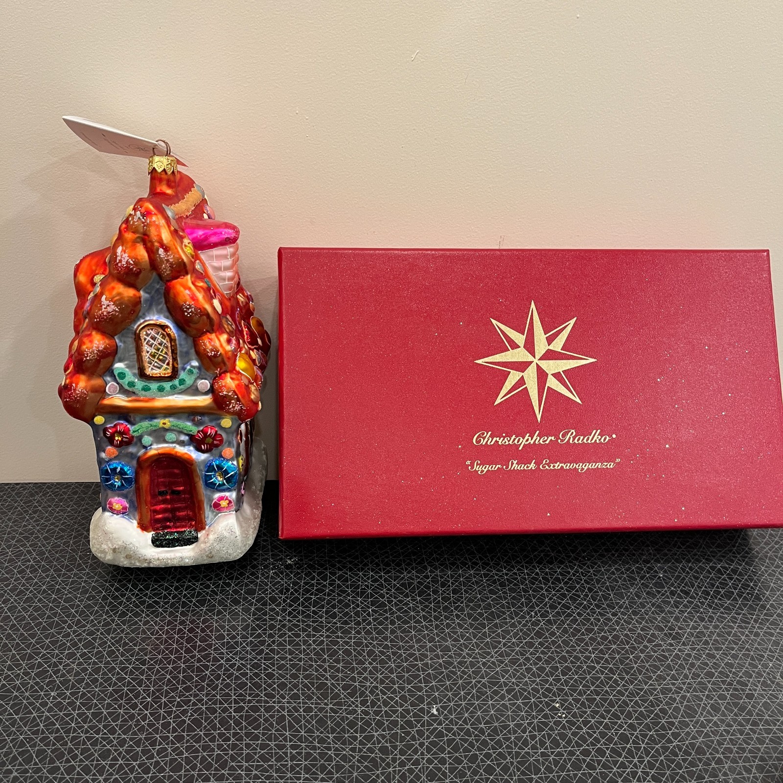 Christopher Radko SUGAR SHACK EXTRAVAGANZA Glass Ornament Limited Edition Large Christopher Radko SUGAR SHACK EXTRAVAGANZA Glass Ornament Limited Edition Large