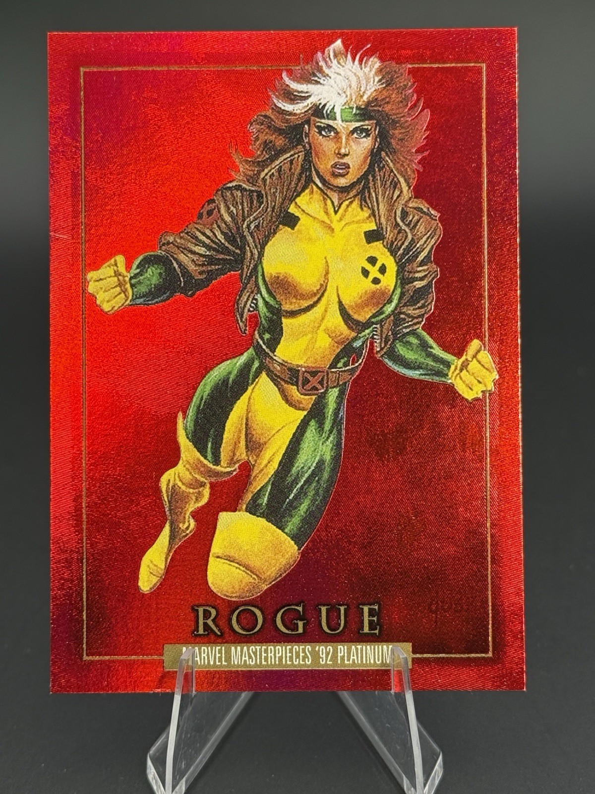 Rogue - 2024 Upper Deck Marvel Masterpieces \'92 #79 Precious Metal Gems Red /100