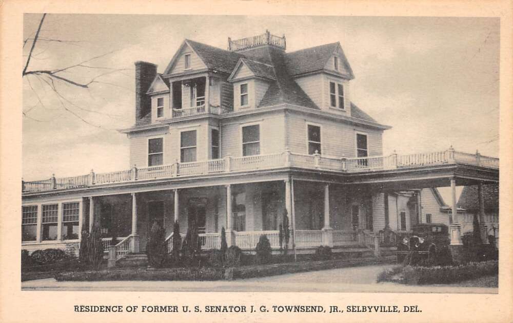 Selbyville Delaware Former Senator Townsend Residence Vintage Postcard AA116880 Selbyville Delaware Former Senator Townsend Residence Vintage Postcard AA116880
