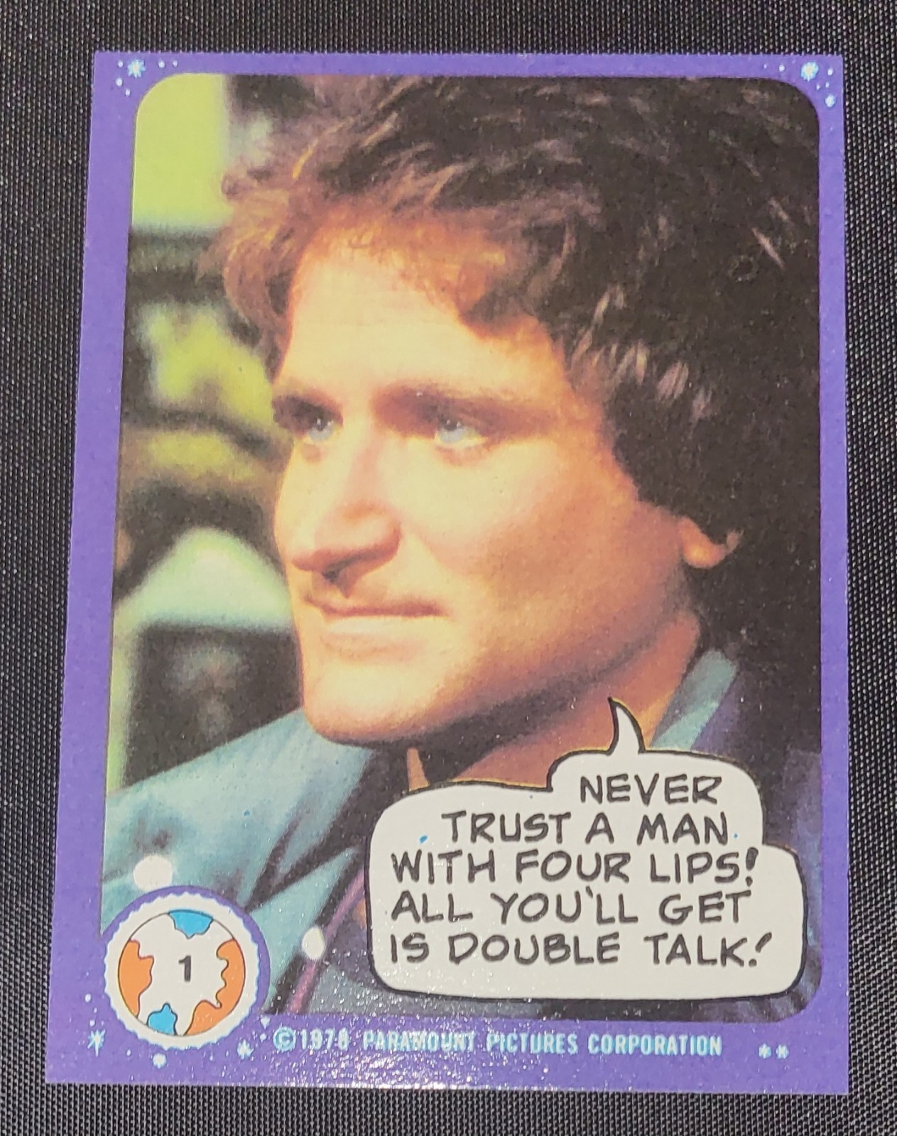 Robin Williams 1978 Topps Mork & Mindy #1 Vintage Rookie Card NM