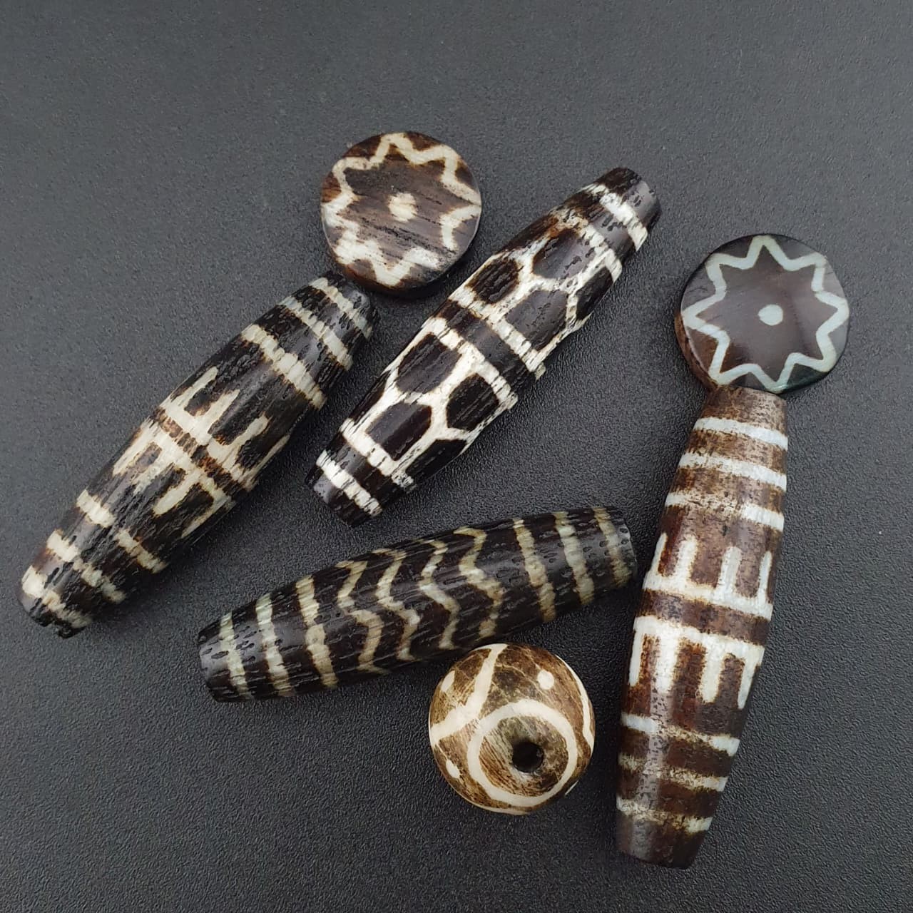 Stunning Lot of Burmese Antique Pumtek Pyu Beads