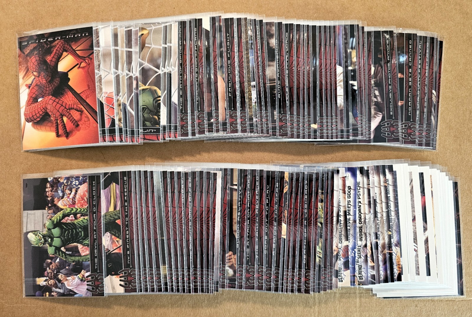 2002 Topps Spider-man the MOVIE Complete Set 1-100 Tobey Maguire RC Peter Parker 2002 Topps Spider-man the MOVIE Complete Set 1-100 Tobey Maguire RC Peter Parker
