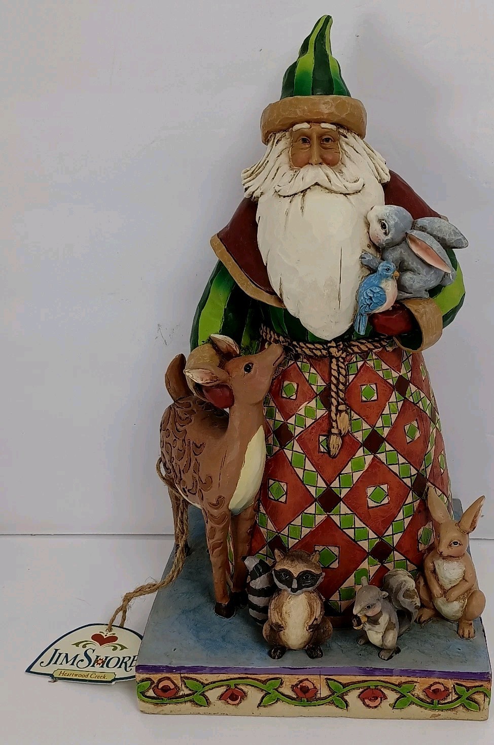 Jim Shore Woodland Christmas Santa Animals Heartwood Creek 2006 Figurine