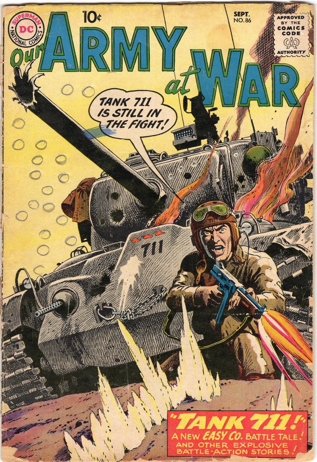 Our Army At War 86 1959 DC Comics G/VG 3.0 Battling the Nazis Early Sgt Rock App