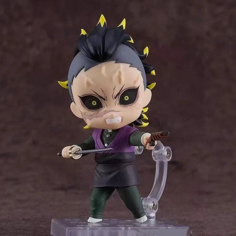 **Demon Slayer Genya Shinazugawa Posable Action Figure Replaceable Faces Anime M