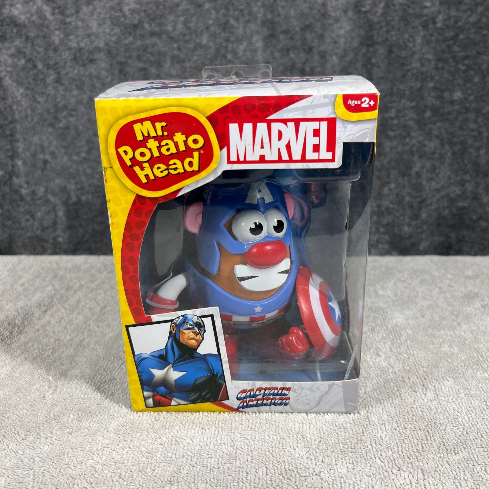 Mr. Potato Head Marvel Captain America PopTaters Figure New In Box Hasbro