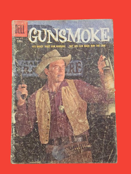 Gunsmoke #679 1956 Dell Four Color James Arness Matt Dillon Photo Cover