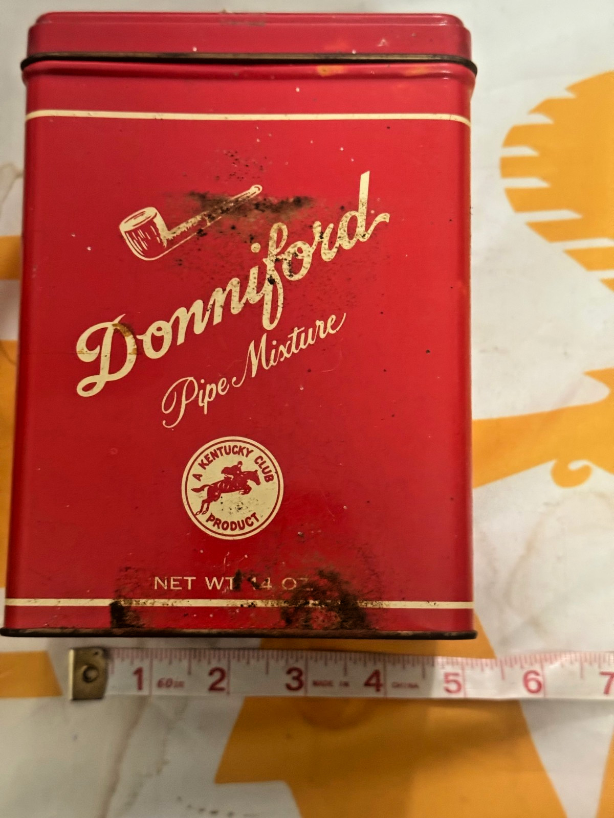 VINTAGE DONNIFORD TOBACCO EMPTY TIN 7 OZ