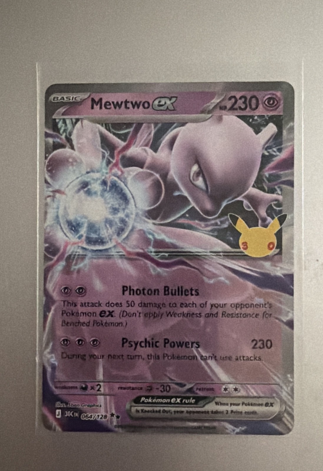 Mewtwo ex 064/128 Me: 30th Celebration Holo