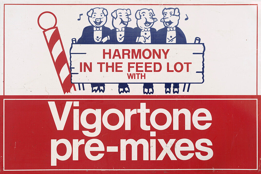 VIGORTONE PRE-MIXES ADVERTISING METAL SIGN
