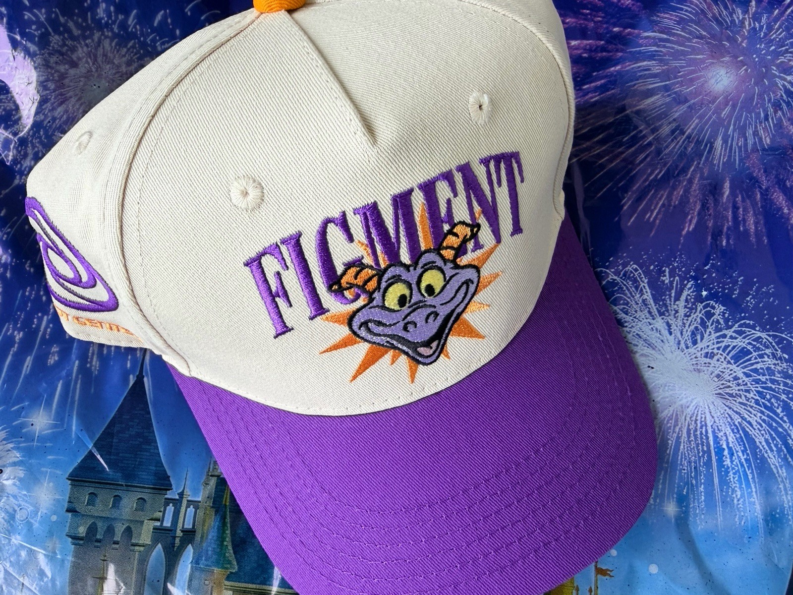 2026 Disney Parks RSVLTS Epcot Center Figment Adjustable Cap Hat New