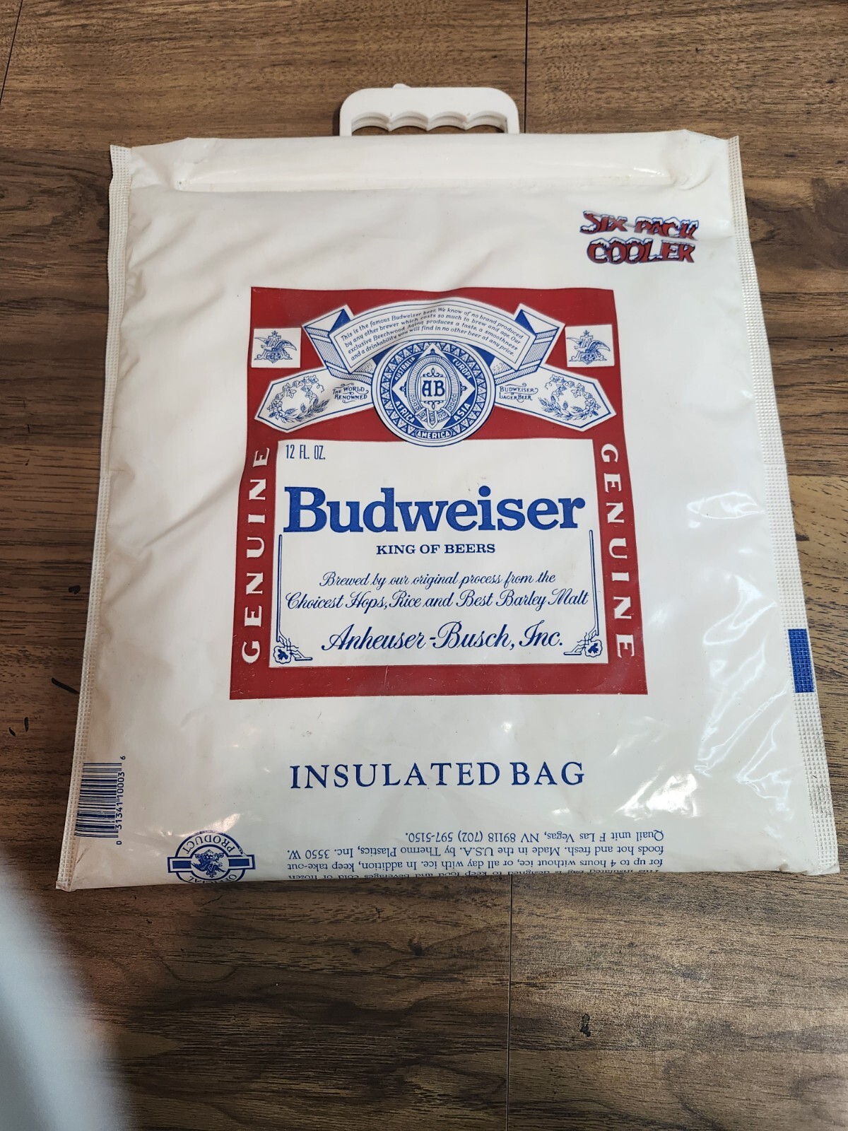 Vintage Budweiser Six Pack Cooler Insulated Bag Vintage Budweiser Six Pack Cooler Insulated Bag