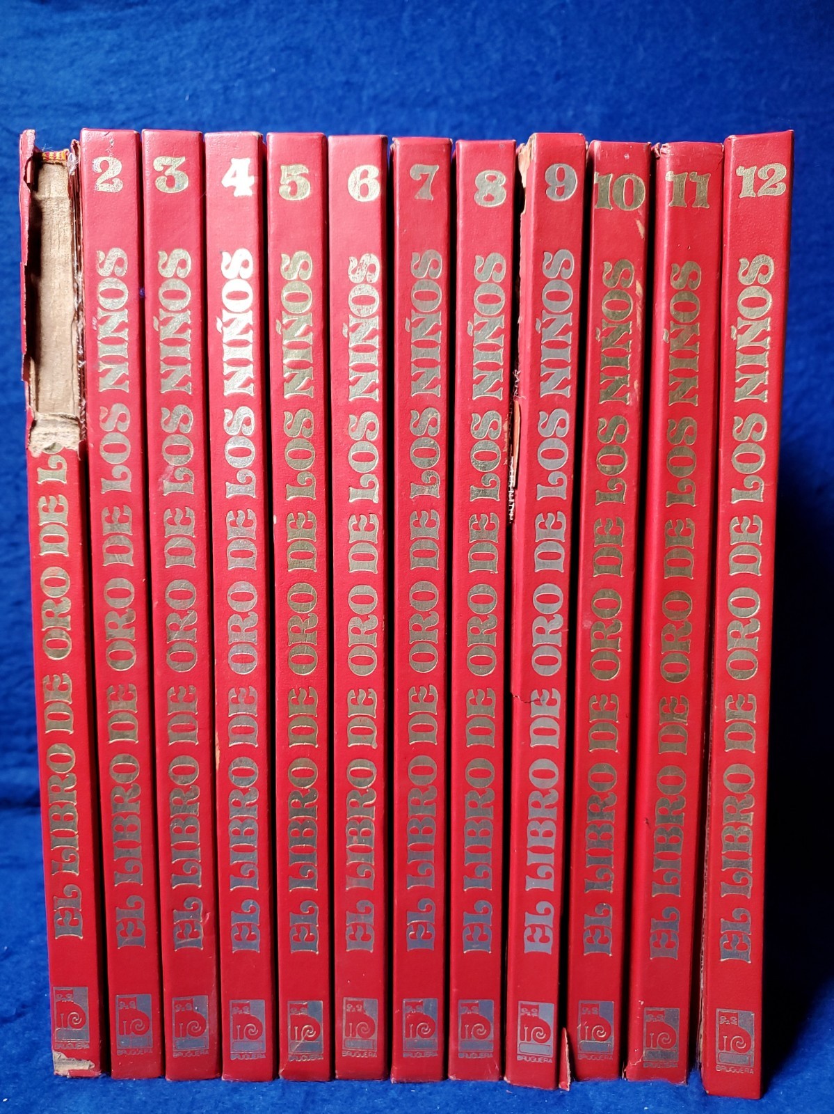 El Libro de Oro de los Ninos Complete 12 Vol Set Bruguera Mexico 1980 Spanish