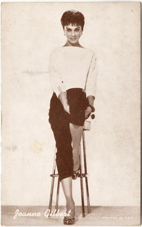 Vintage Joanne Gilbert Actress Pinup Arcade Exhibit Card
