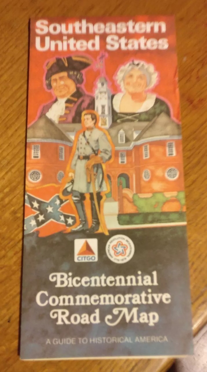 Vintage Southeastern United States Bicentennial Commemorative Road Map by Citgo Vintage Southeastern United States Bicentennial Commemorative Road Map by Citgo