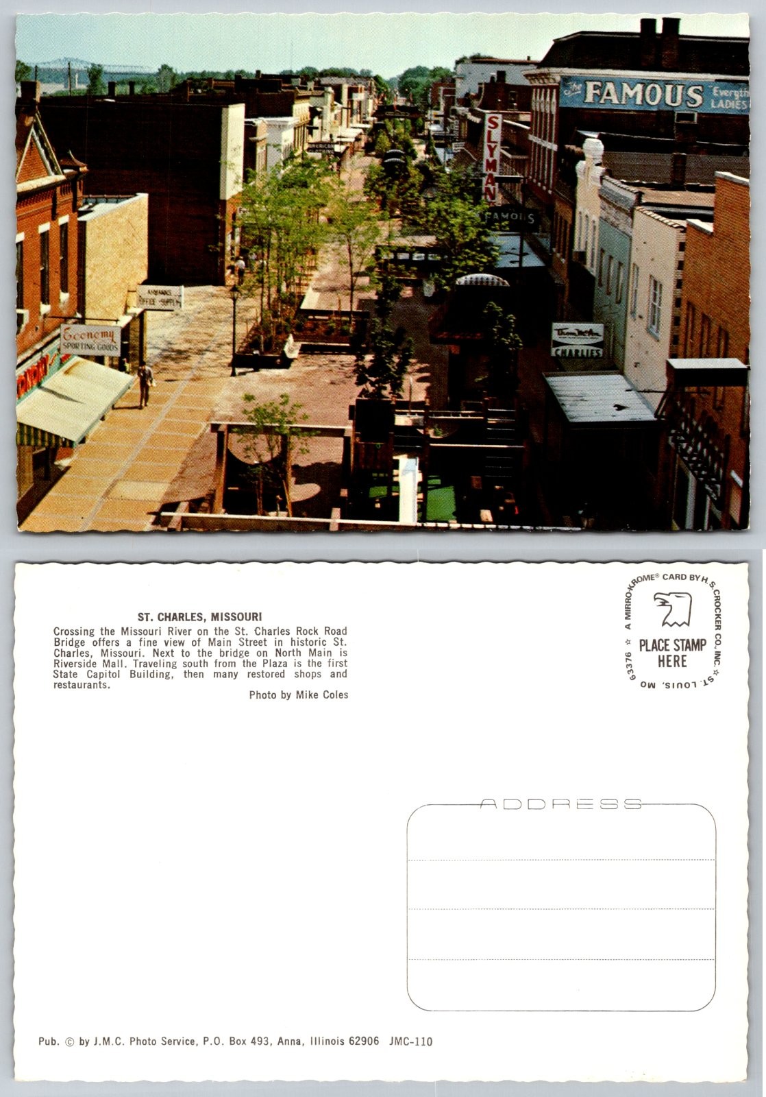 Continental Main Street St. Charles Missouri J.M.C. Photo Service PB289-R