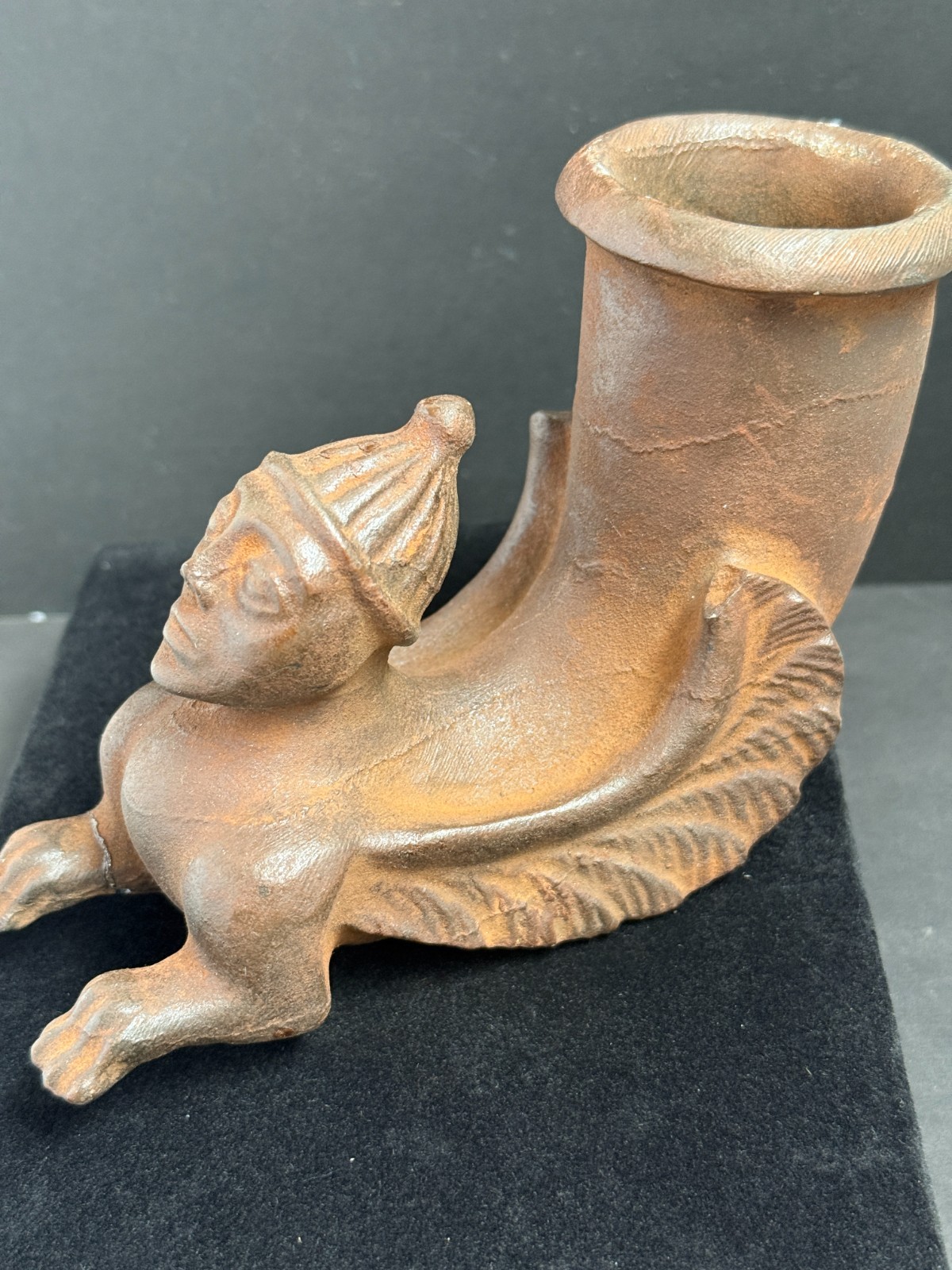 Ancient Near Eastern Greco-Roman Style Stone Rhyton in the Form of a Sphinx Ancient Near Eastern Greco-Roman Style Stone Rhyton in the Form of a Sphinx