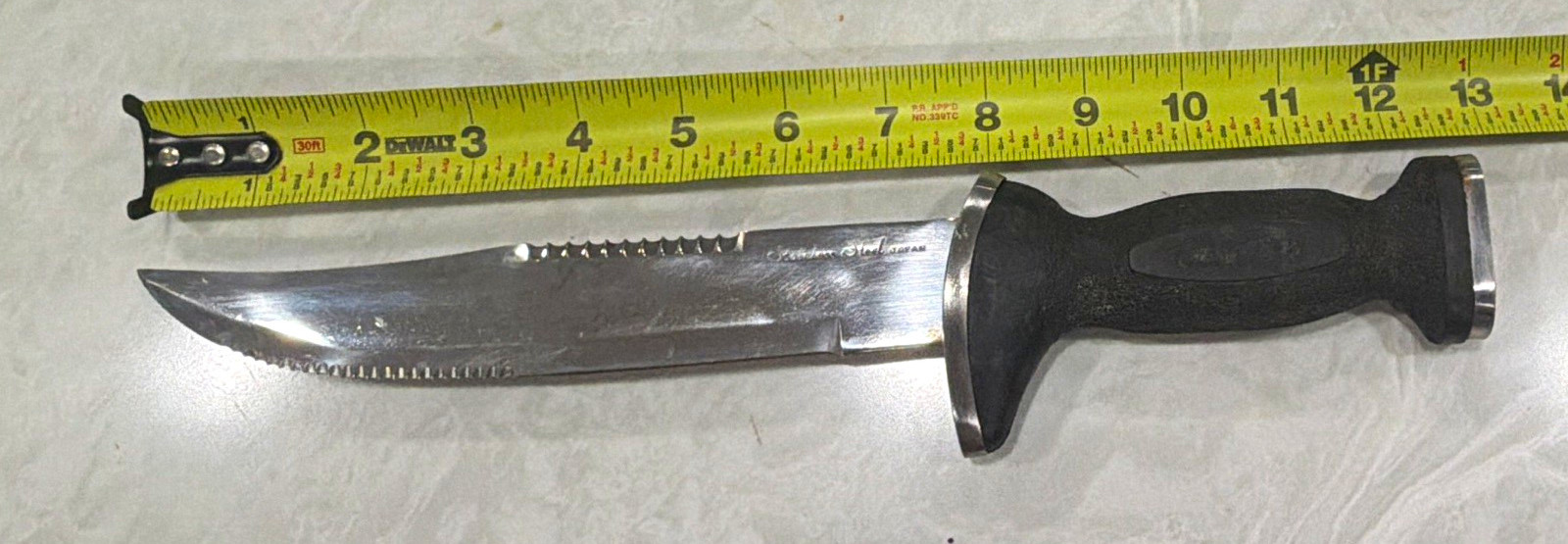 SUN FISH 13” FIXED BLADE KNIFE - STAINLESS STEEL MADE IN JAPAN - FISHING KNIFE
