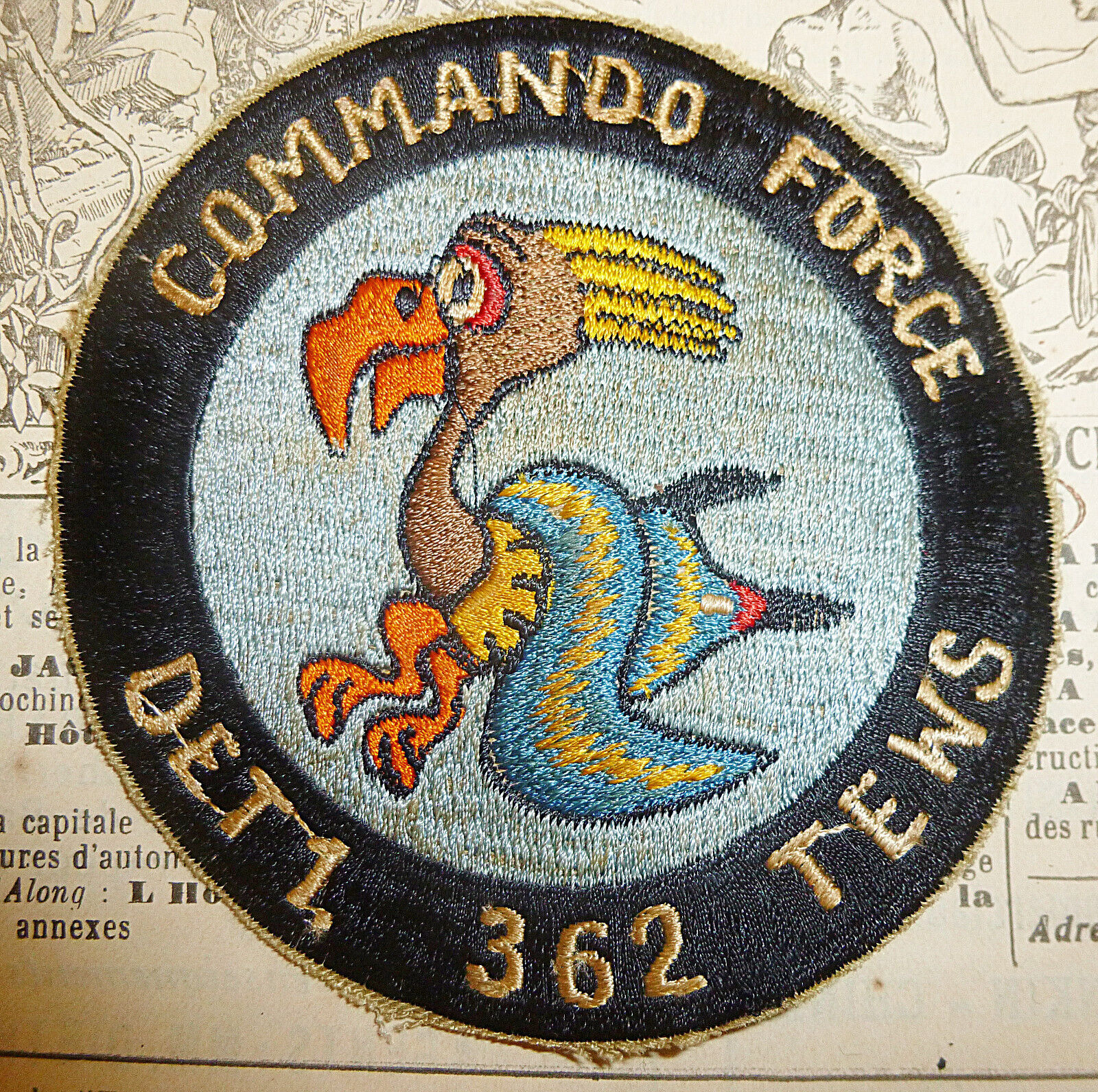 COMMANDO FORCE - Patch - 362nd TEWS - PLEIKU - DA NANG - Vietnam War - #.132