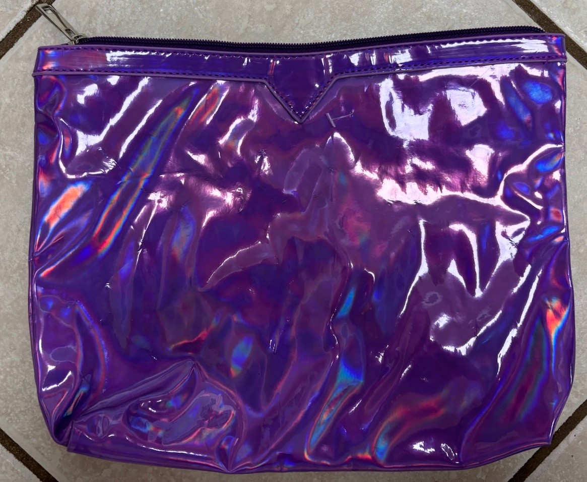 Krewe Of Iris Shimmering Dark Lavender Insert For Clear Iris Purse,Tote 12”X 10” Krewe Of Iris Shimmering Dark Lavender Insert For Clear Iris Purse,Tote 12”X 10”