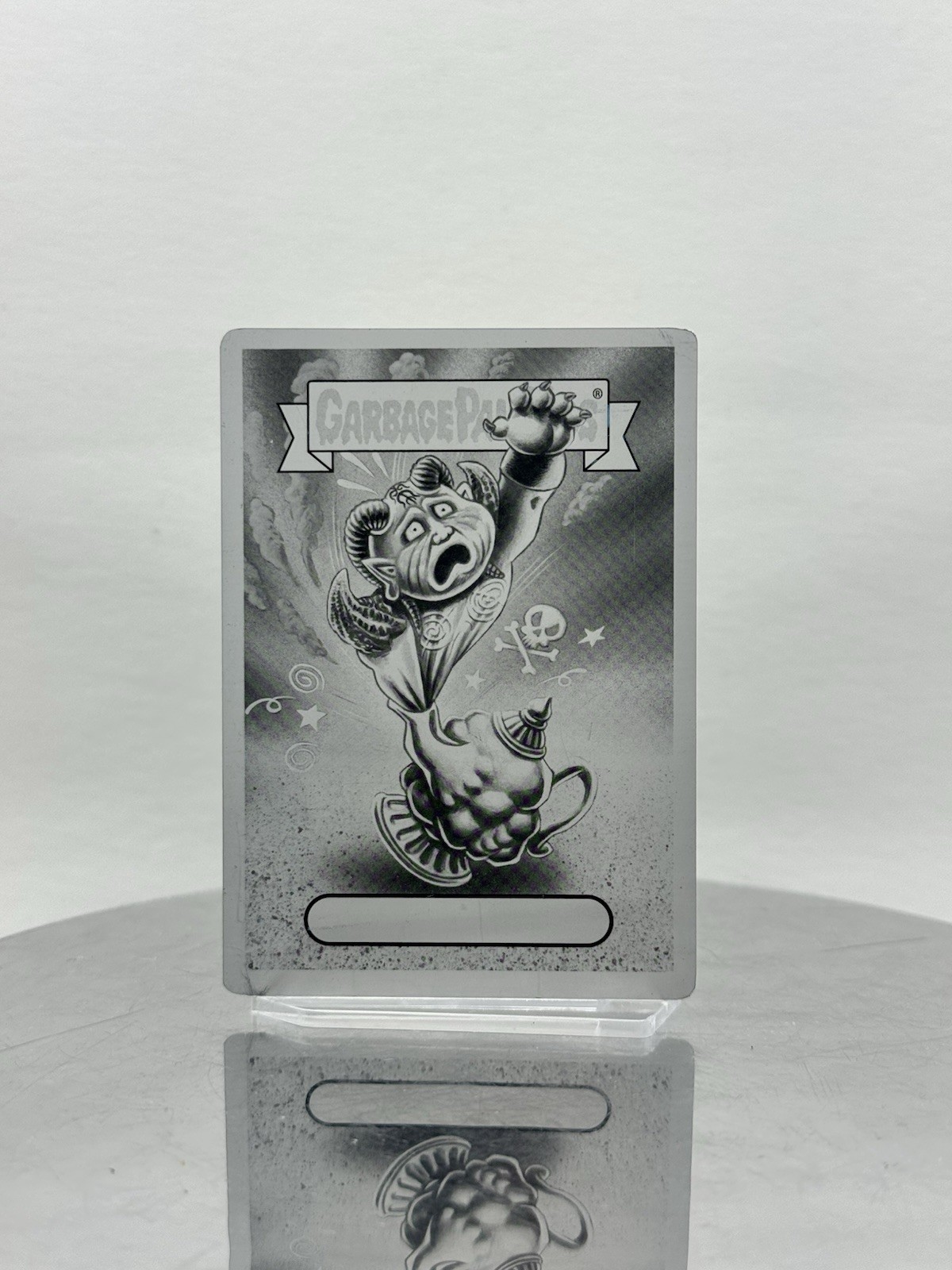 2019 Topps Garbage Pail Kids Series 2, Johnny in a Bottle Black Printing Plate