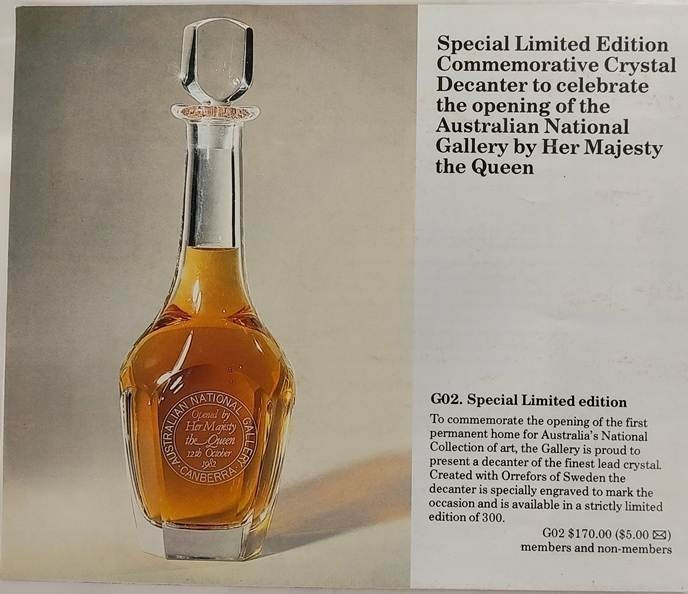 VINTAGE ORREFORS SWEDEN CRYSTAL DECANTER 11\
