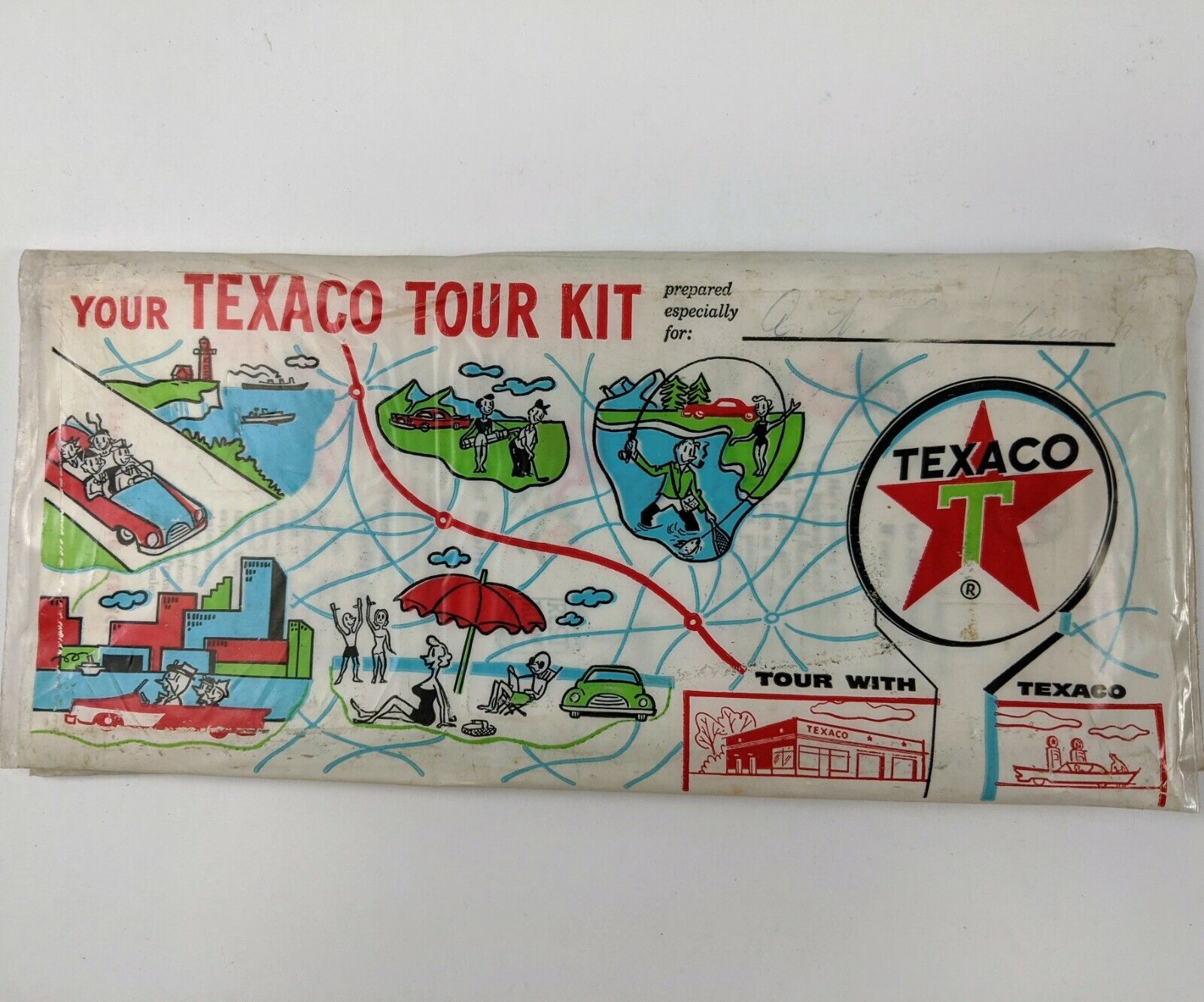 Vintage Your Texaco Tour Kit Maps Trip Tips Washington DC Williamsburg Virginia