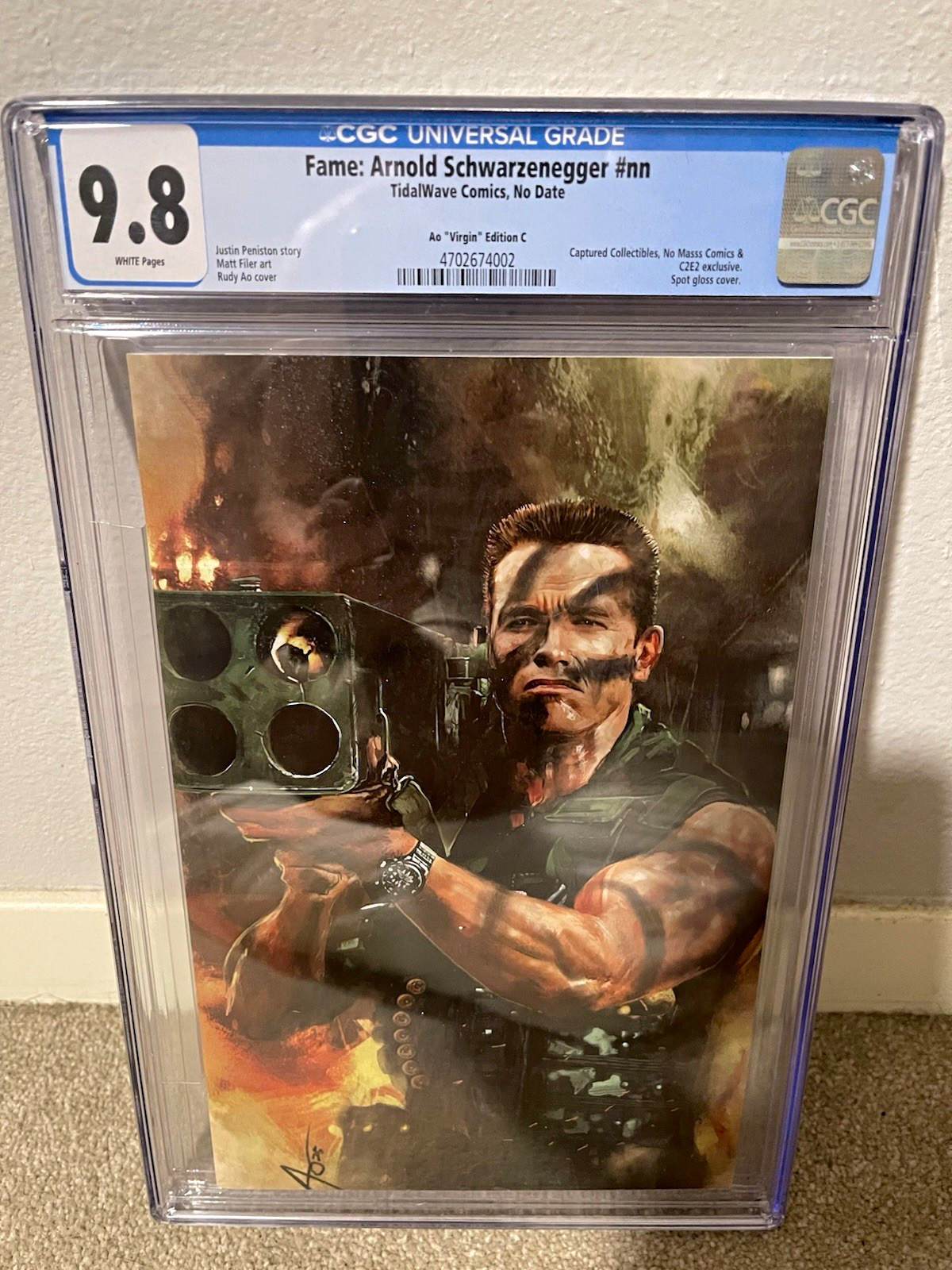 Fame: Arnold Schwarzenegger CGC 9.8 Virgin Edition C2E2 Variant