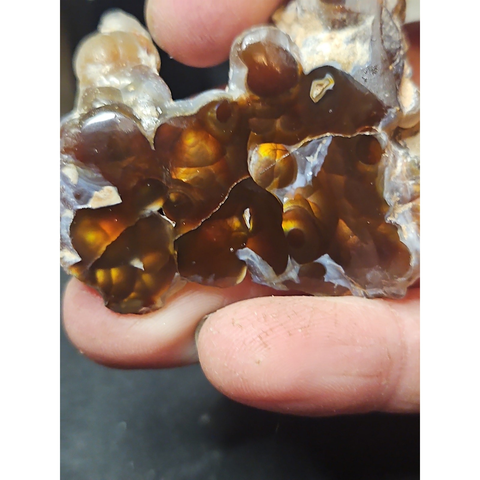 Fire Agate Polished Specimen (26.4 Grams)