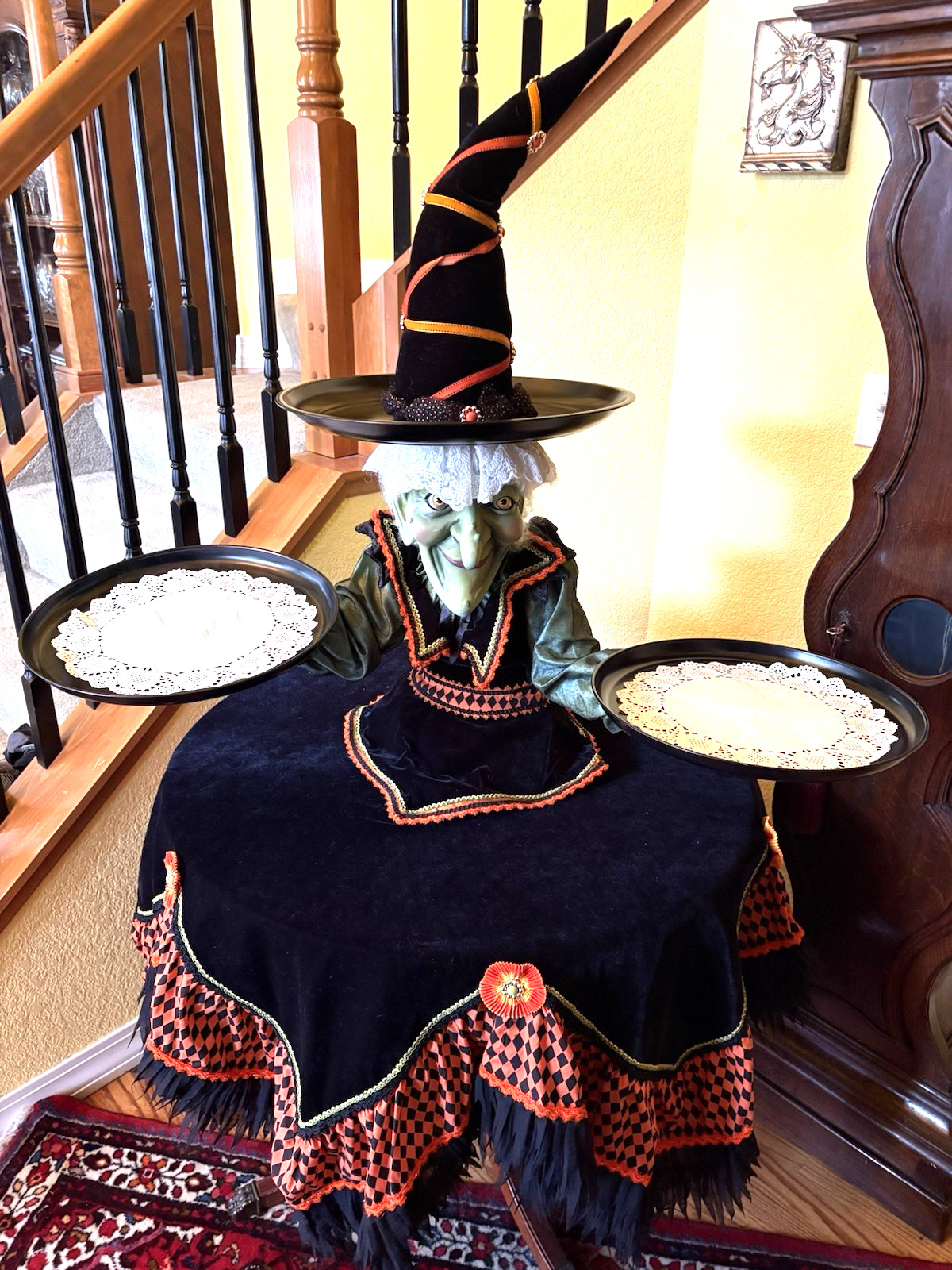 Katherine\'s Collection Bewitching Bash Witch Tabletop Cupcake Holder/Tablecloth