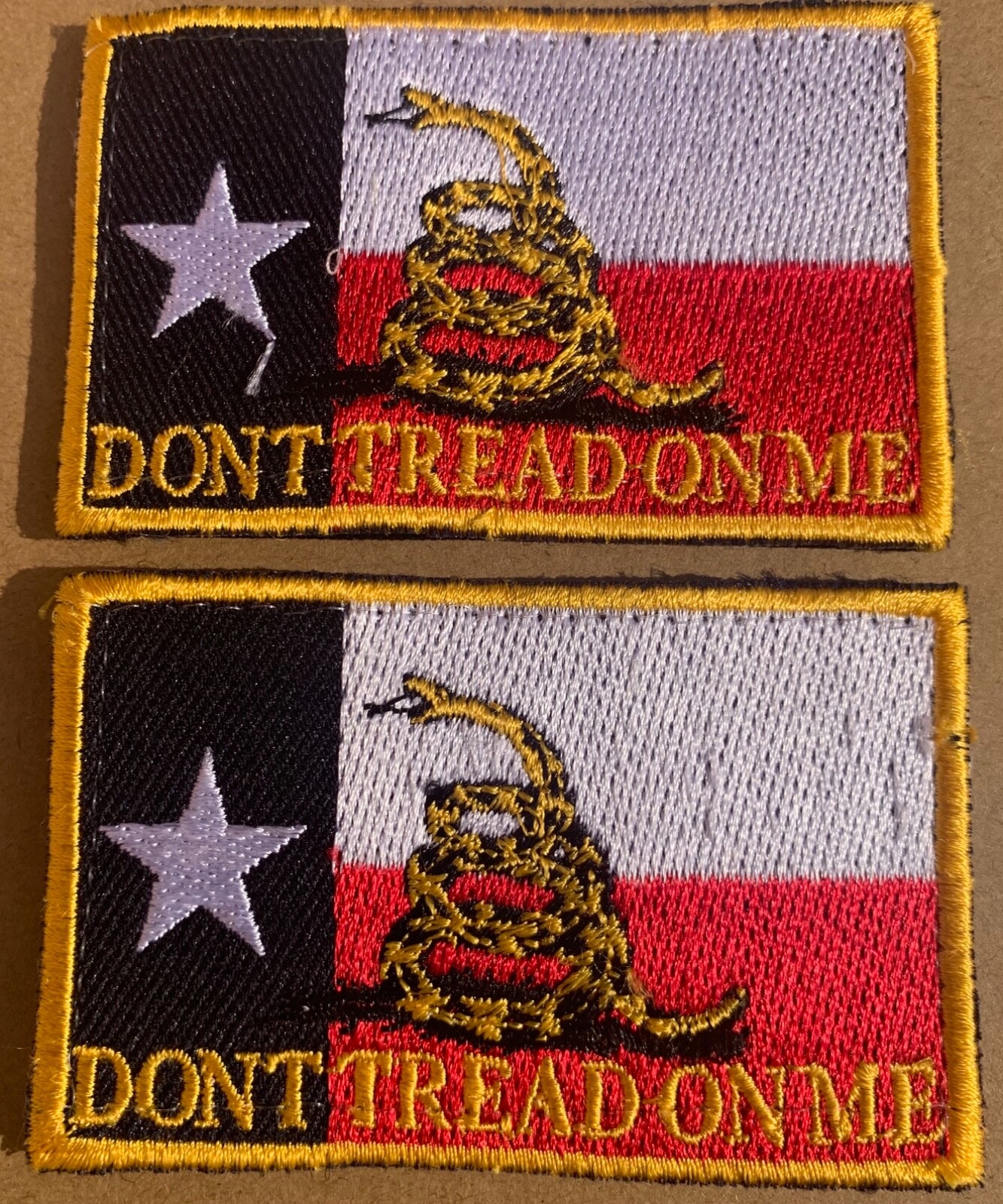 Texas state flag patches set of two pieces GM02