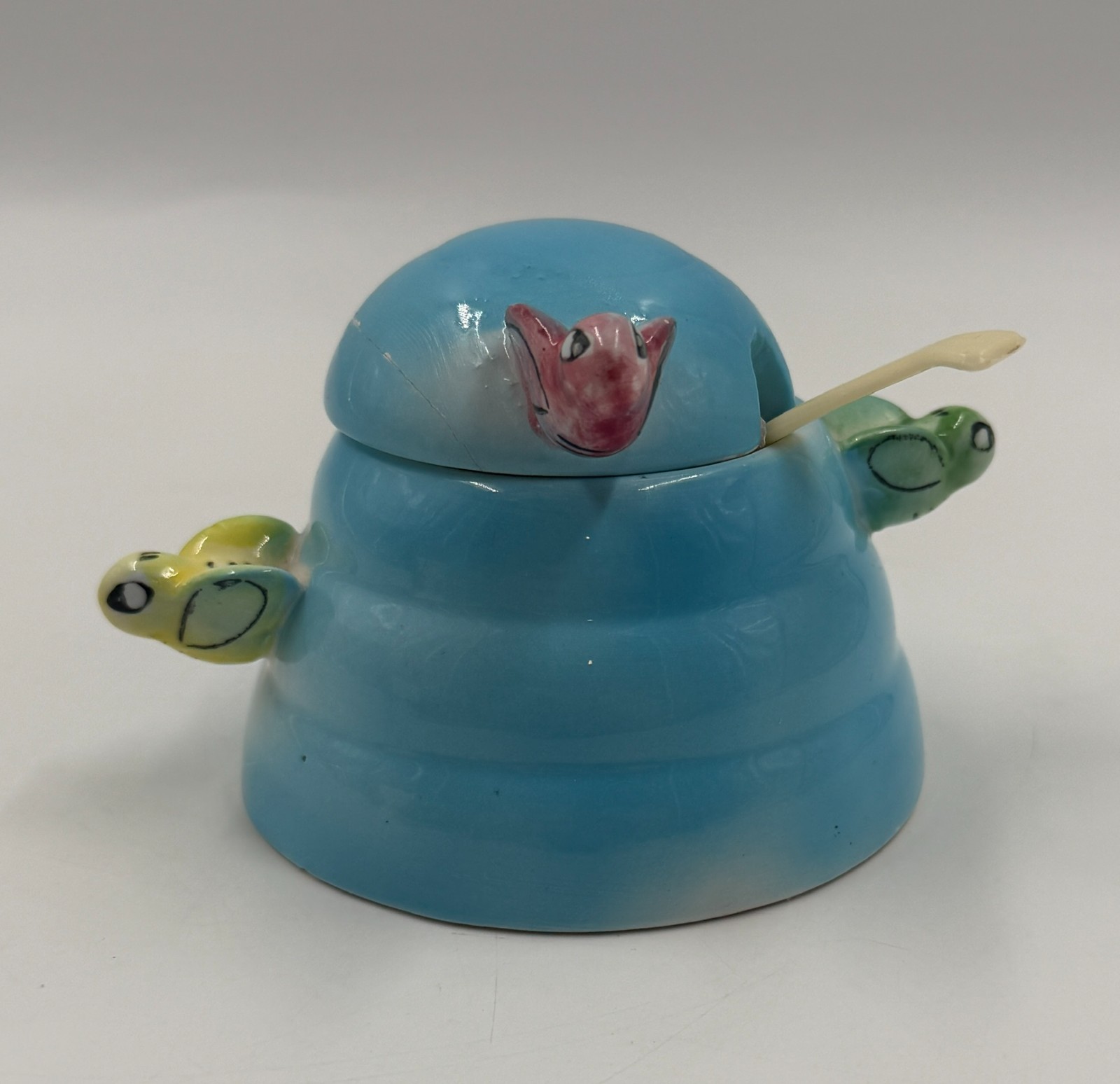 Vtg. Mid-Century Menschik-Goldman Honey Pot w/ Bees 