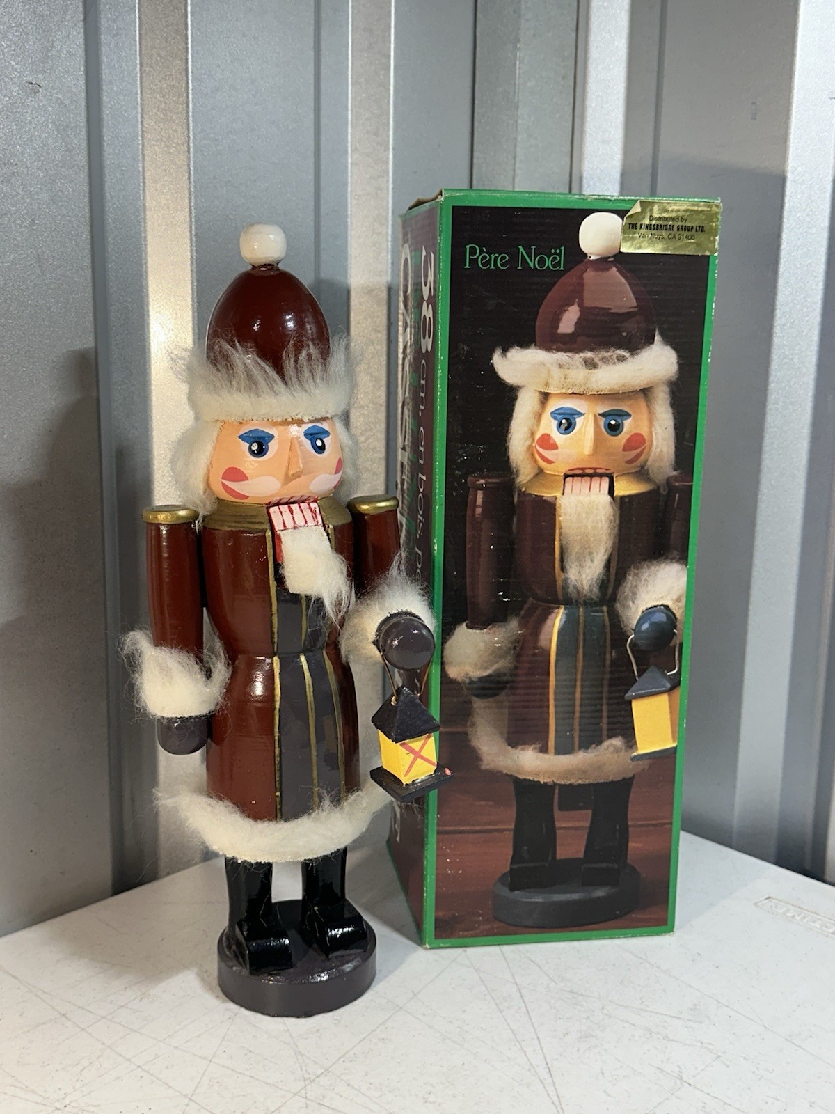 Vintage Kingsbridge Group Pere Noel Nutcracker 15in Lantern w/ Box