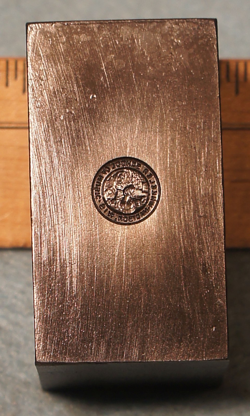 1921 Madison WI WHEELER SCHOOL OF MUSIC School Seal STEEL STAMPING DIE RC688