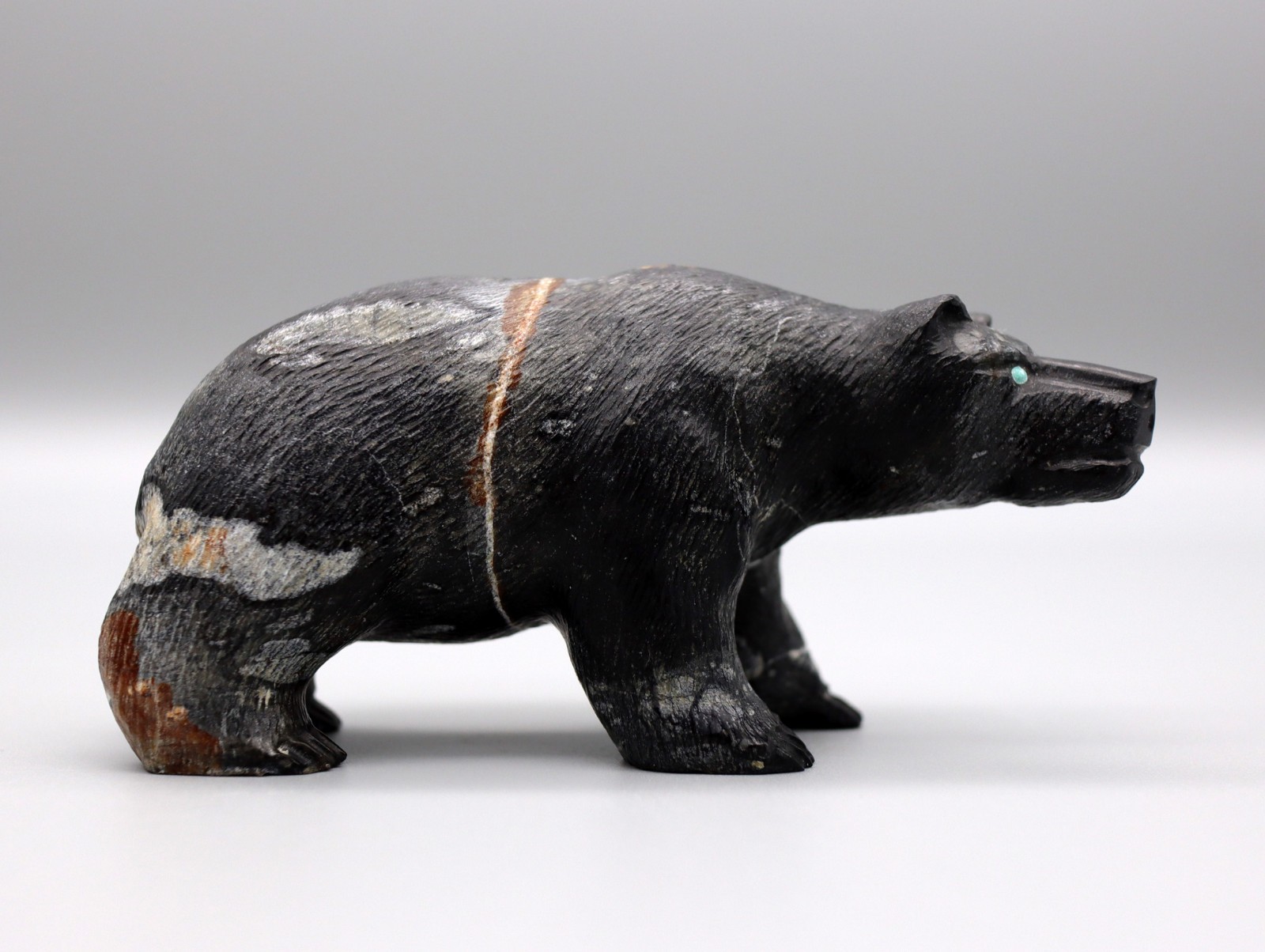 Herbert Him, Sr. Picasso Marble Zuni Bear Fetish 4\
