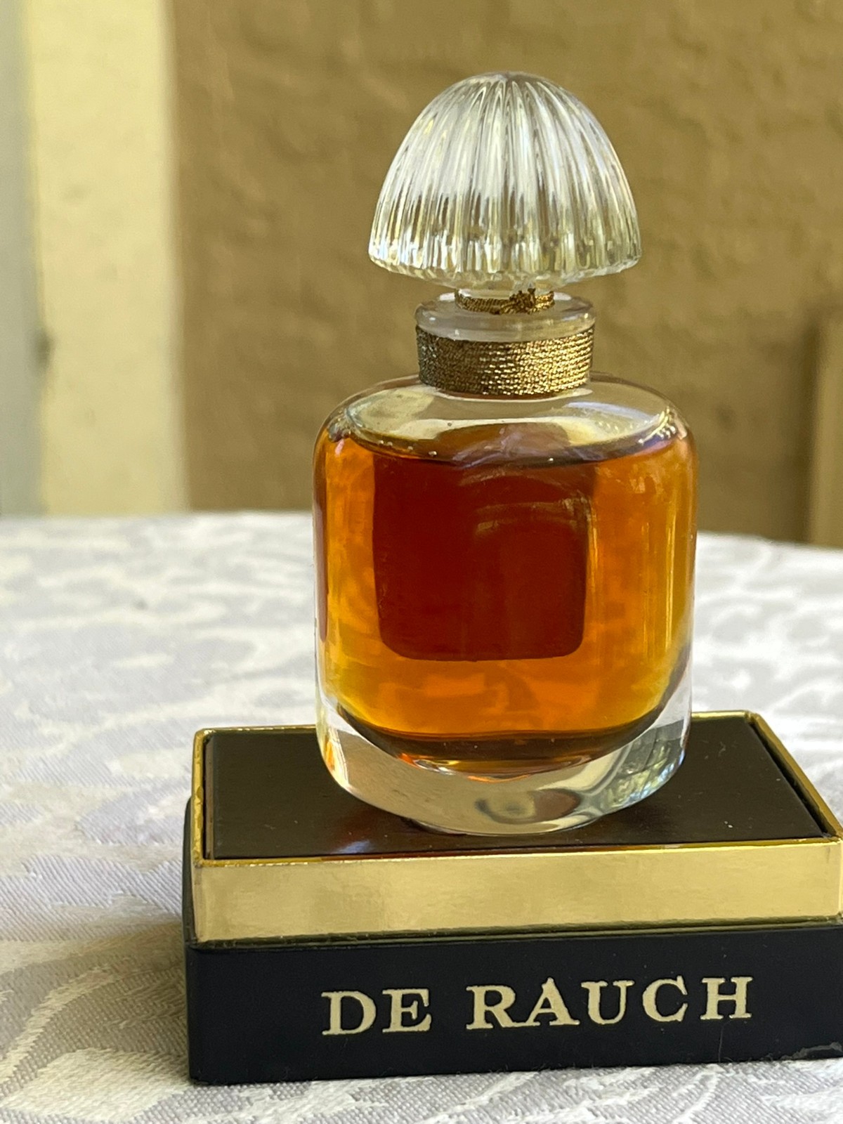 Vintage Miss De Rauch Parfum 1/2 Fl Oz Paris France Corded New In Box