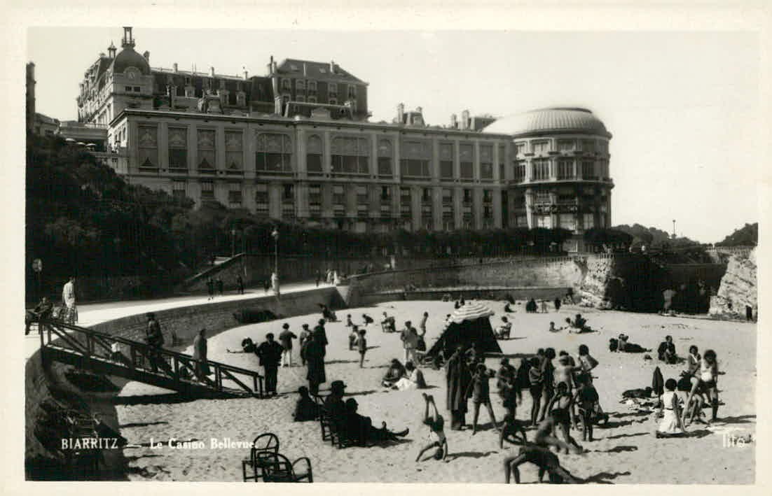 Vintage Biarritz - Le Casino Bellevue Postcard