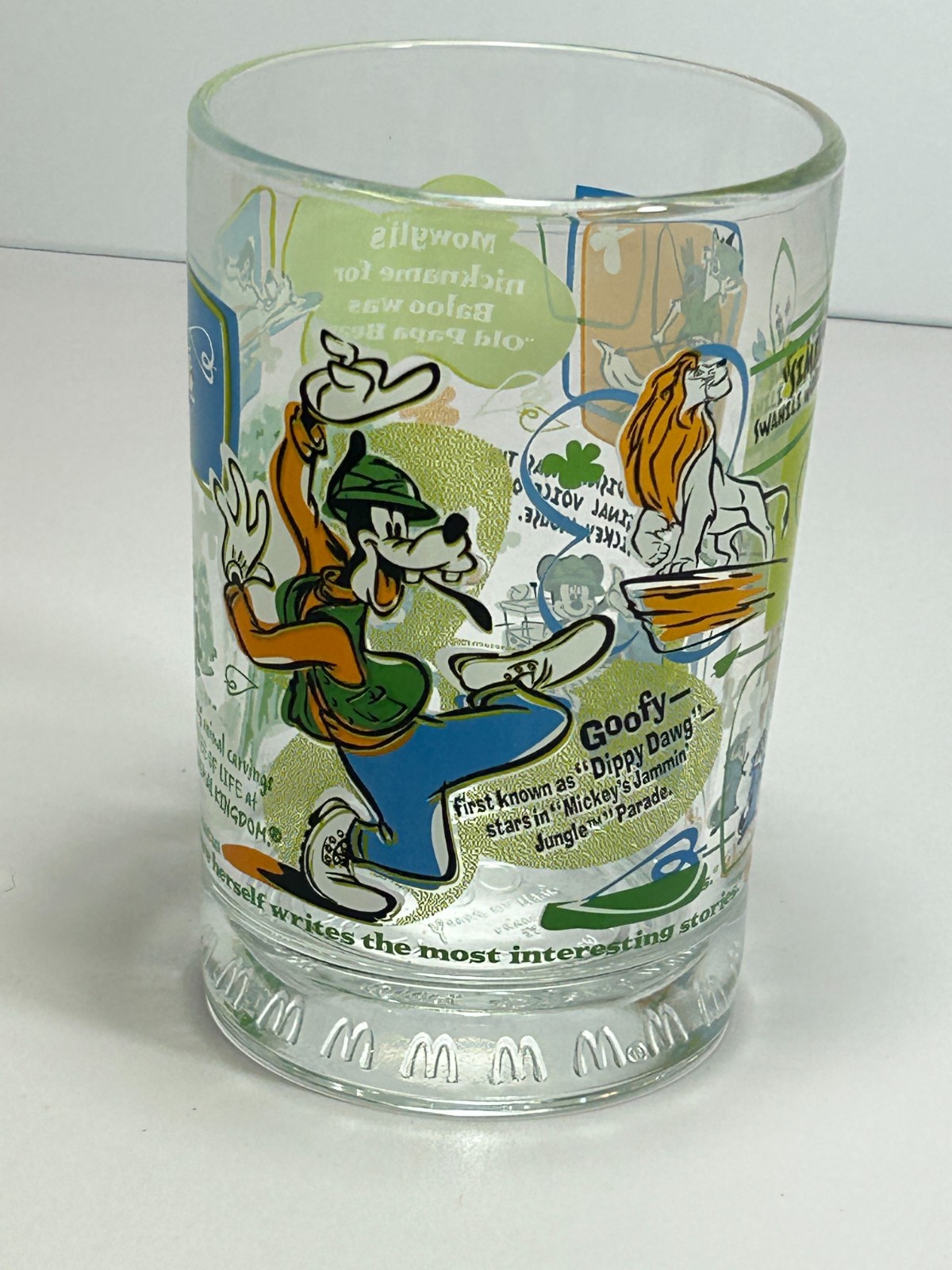 McDonalds Walt Disney World 100 Years of Magic Anniversary Glass Goofy USA