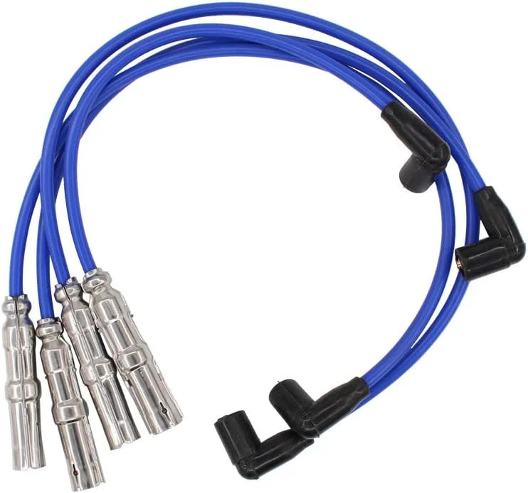 NewYall Pack of 4 Spark Plug Wires for VW Golf Jetta Beetle 2.0