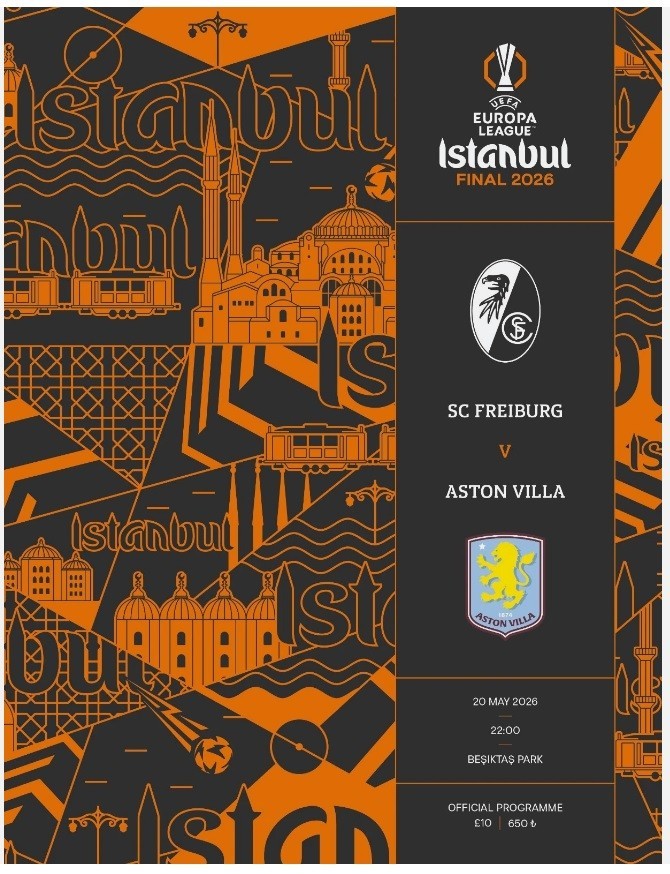 Official Programme UEFA Europa League Final 2026 - SC Freiburg vs Aston Villa