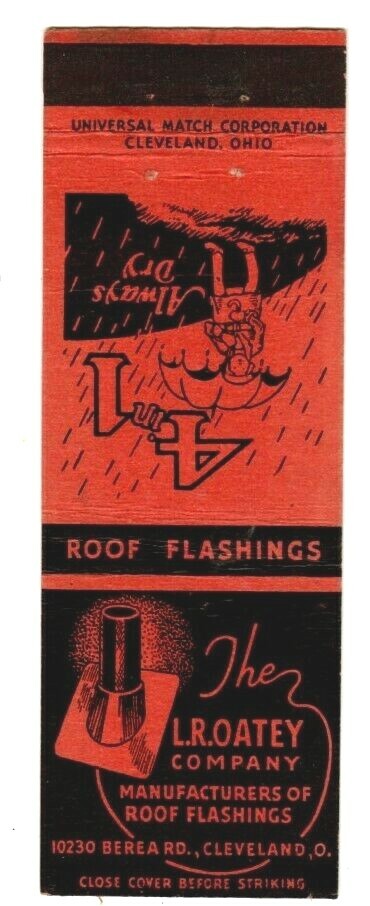 LR OATEY COMPANY matchcover matchbook - CLEVELAND, OHIO