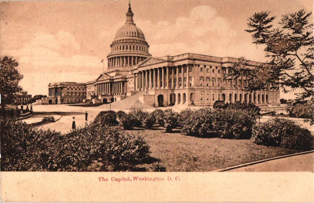 Antique Postcard US Capitol Building Washington DC Undivided Back Made Germany