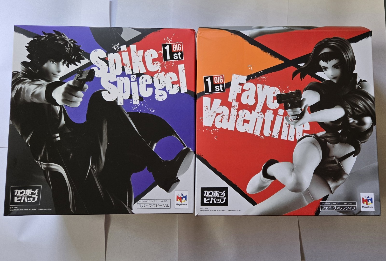 Cowboy Bebop Faye Valentine Spike Spiegel 1/8 - 1st GIG set MegaHouse Figures