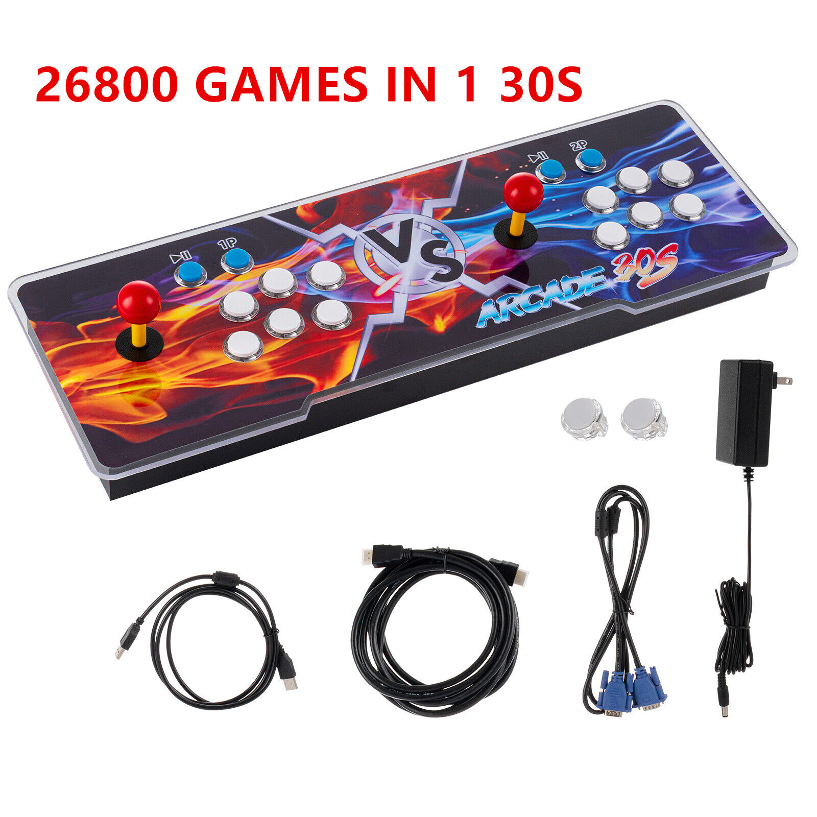 Pandora Box 30s 26800 in1 Retro Video Games 3D & 2D Double Sticks Arcade Console