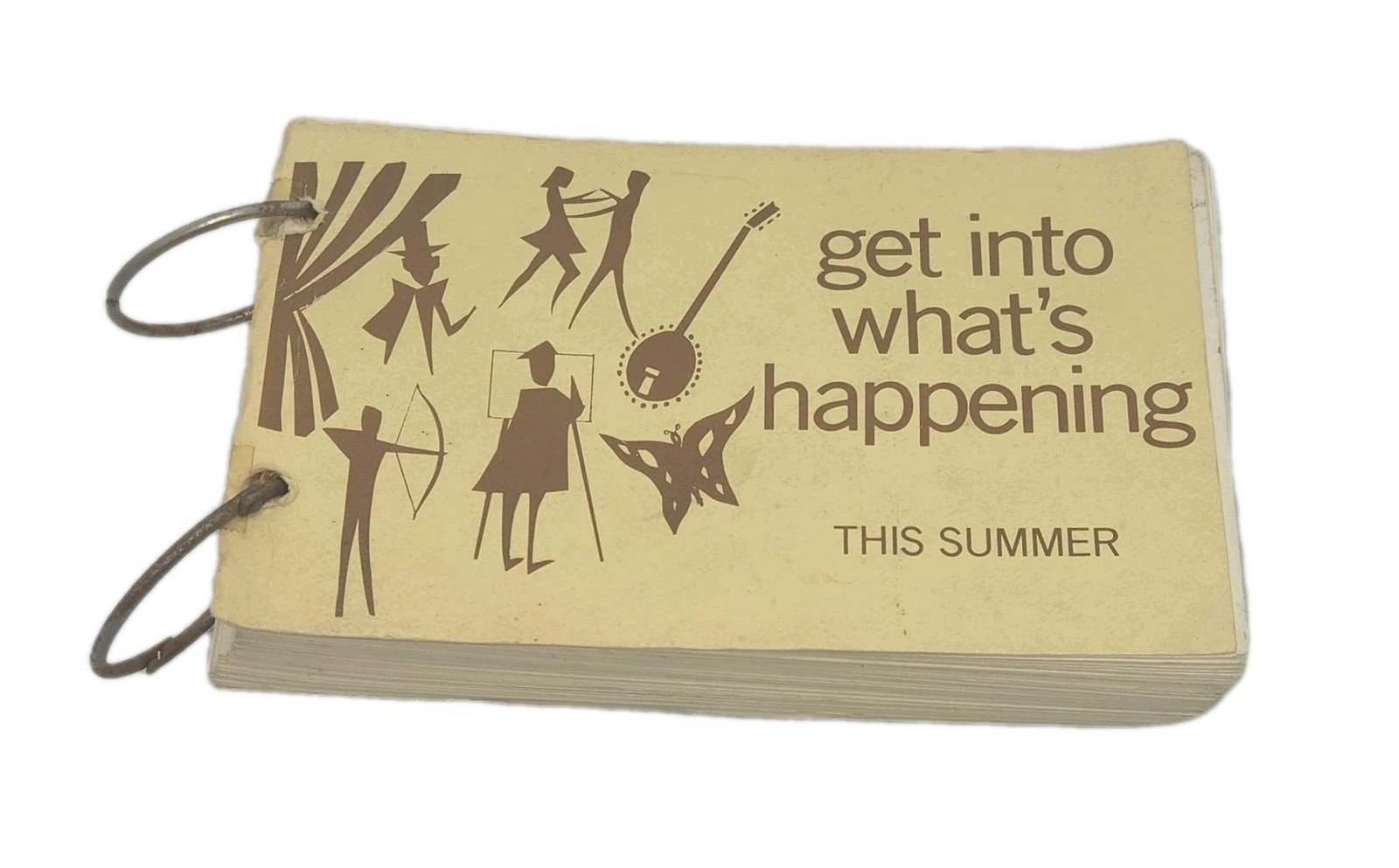 Vintage Paper Ephemera Summer Series Activity Card Recreation Reference Booklet.