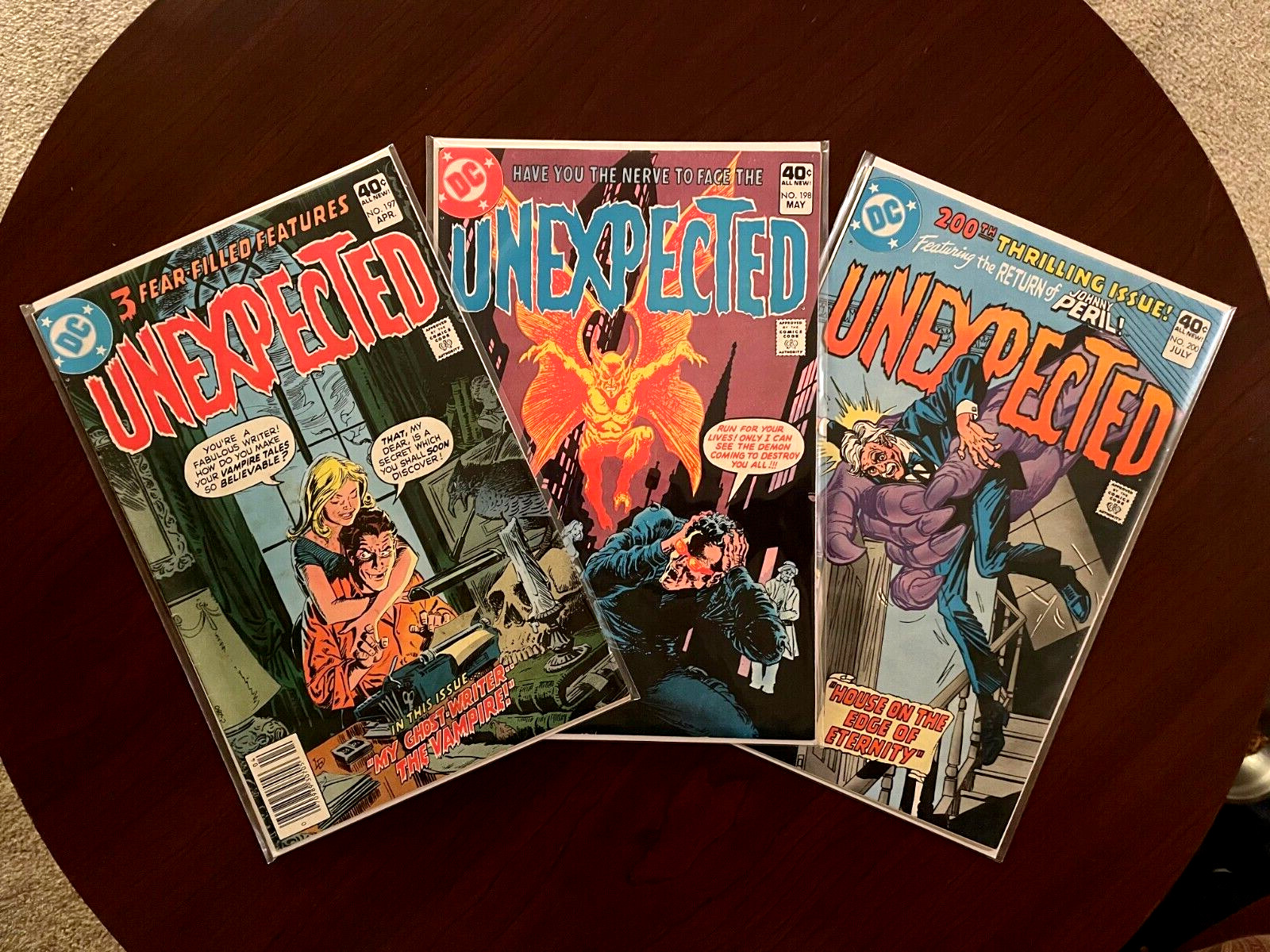 (Lot of 3 Comics) Unexpected #197 #198 #200 (DC 1980) Supernatural Bronze Age